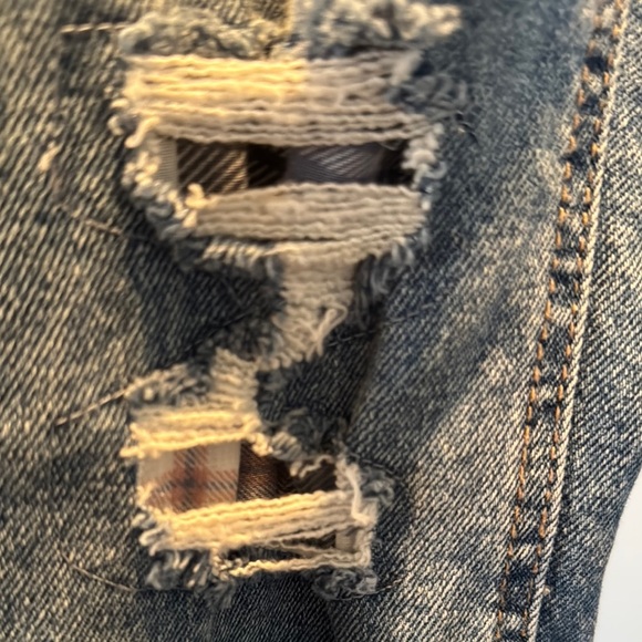 Vanilla star rip and repair ankle denim jeans NWT 0/24 - Picture 5 of 13